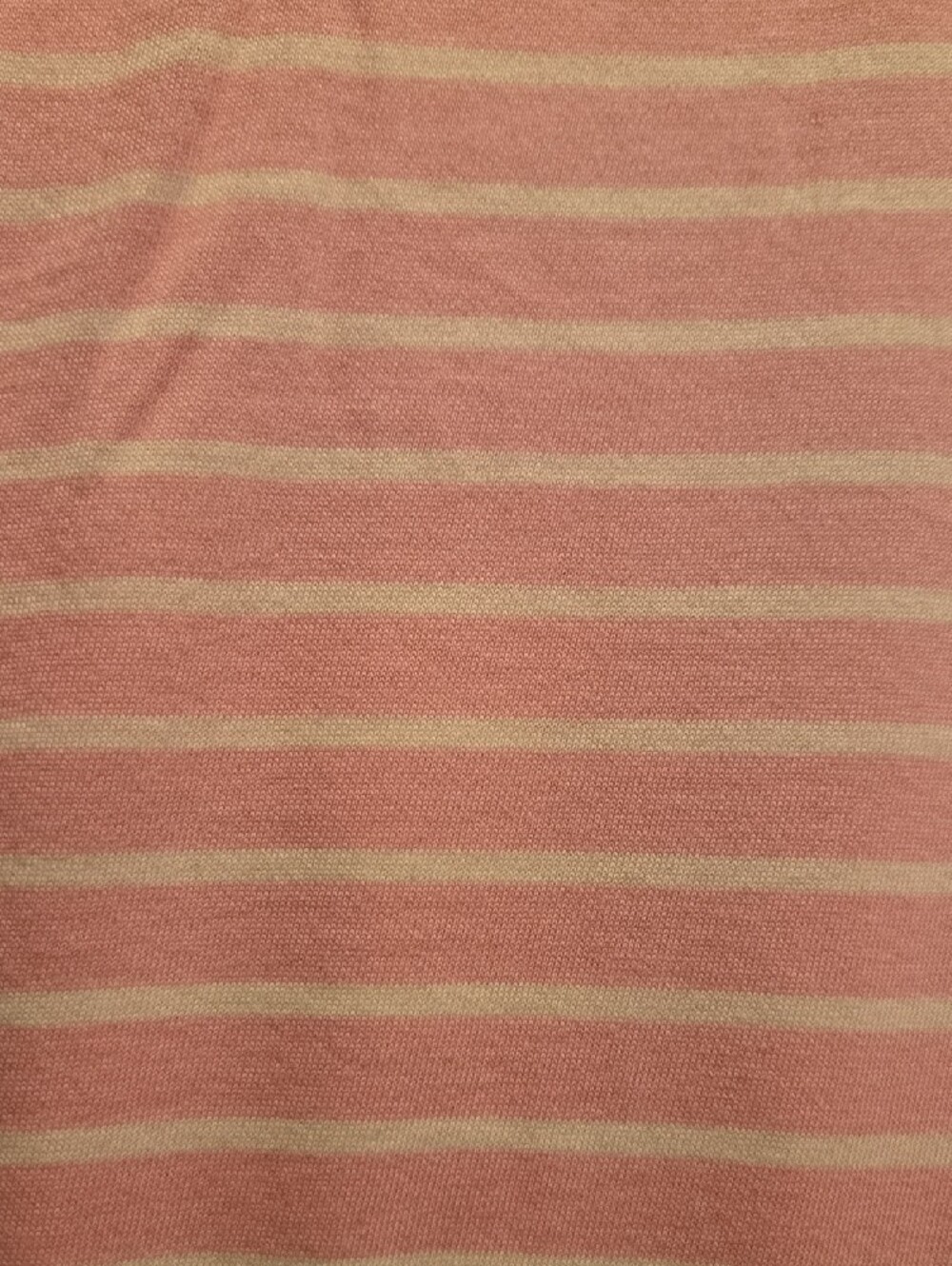 Time and Tru Pink and White Striped Sleeveless Peplum Top - Picture 3 of 6